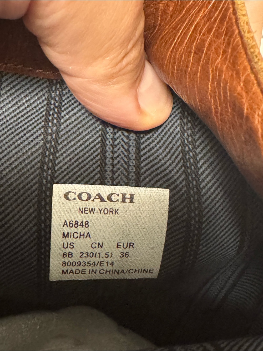 COACH Women’s Micha Leather Buckle Riding Boots, Chestnut Brown, Size 6 - Picture 10 of 16